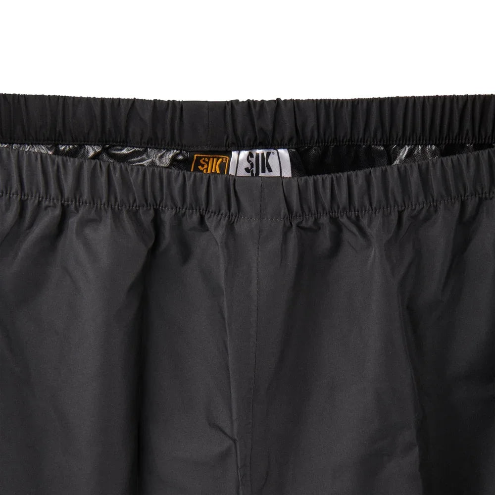 Lightweight Water-Resistant Men's Rain Pants with Elastic Waistband Adjustable Zippered Cuff Breathable Fabric Outdoor Travel