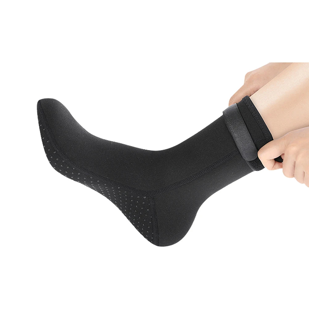 3mm Neoprene Diving Socks Shoes Water Boots Non-slip Beach Boots Wetsuit Shoes Warming Snorkeling Diving Surfing Socks For Adult