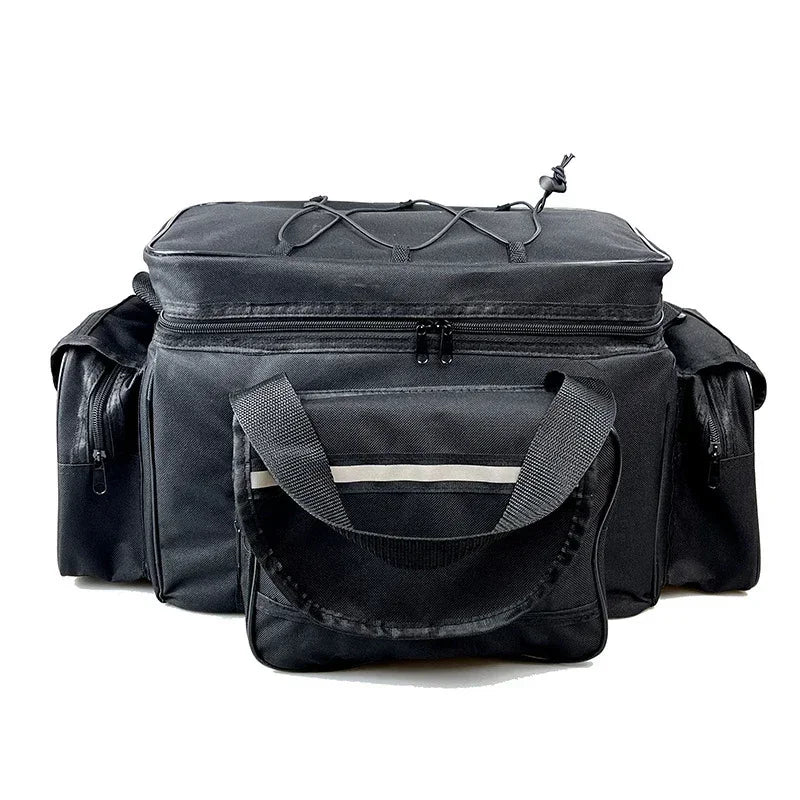 Topline Tackle Versatile Fishing Backpack 50*30*25cm Oxford Fabric Anti-Scratch Convenient Large Capacity Fishing Shoulder Bag