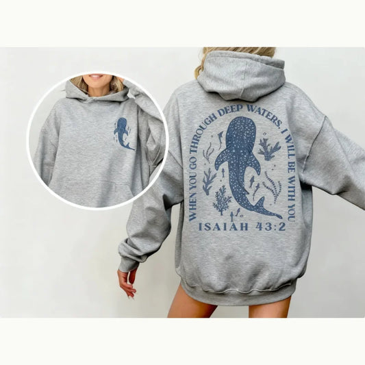 Whale Shark Hoodie Crewneck Sweatshirts Western Outfit Women Cowgirl Outfits Western Clothing Stuff Tops Country