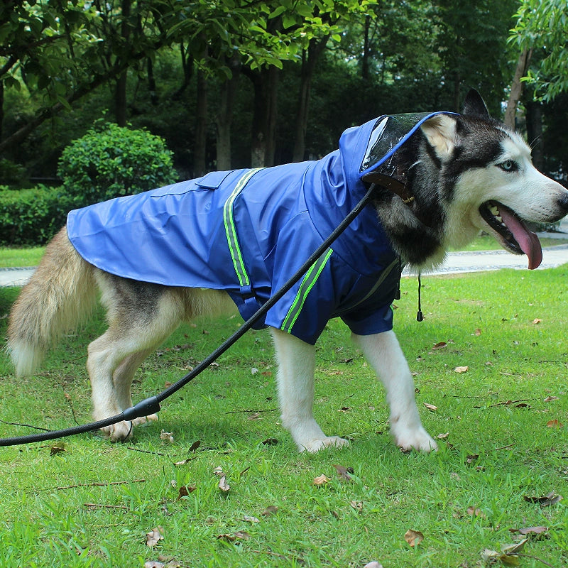 Dog Raincoat Durbin Golden Retriever Labrador Poncho Medium Large Dog Husky Rainy Days Waterproof Pet Dog Clothes