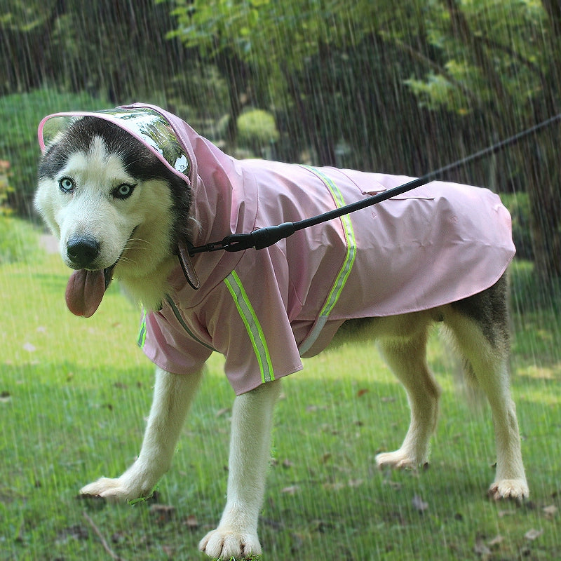 Dog Raincoat Durbin Golden Retriever Labrador Poncho Medium Large Dog Husky Rainy Days Waterproof Pet Dog Clothes