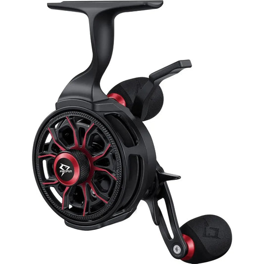 ICX Carbon Ice Fishing Reel Structure Upgrade Magnetic Drop System Inline Ice Fishing Reel for Extreme Cold Weather Fishing Fre