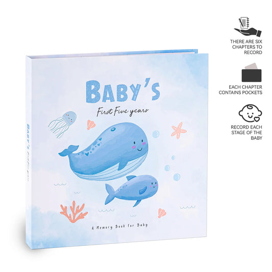 DIY Baby Memory Book Scrapbook Photo Album Pregnancy Diary Cute Animal Keepsake Record Growth Journal Hand Account