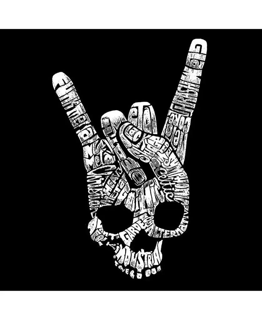 LA Pop Art Men's Heavy Metal Genre Word Art Short Sleeve T-Shirt Sportswear Casual Running Tee