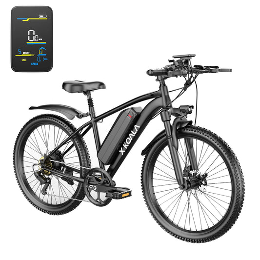 26'' Electric Bike for Adults 1000W Peak Motor 40 Miles 25MPH Commuter EBike 7 Speed Waterproof Pedal Assit Electric Mountain