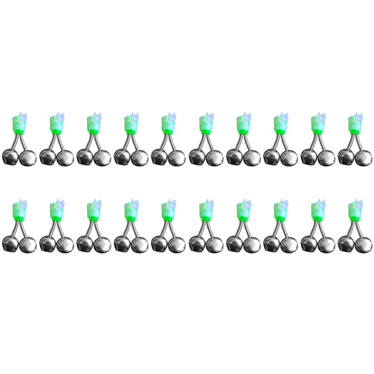 20-1PCS Fish Bite Alarm Twin Spiral Bells Fishing Indicator Bait Alarm Outdoor Night Fishing Alarm Bell Fishing Equipment