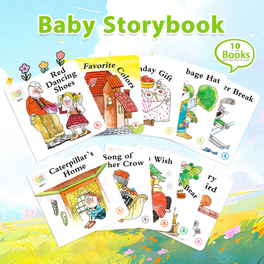 1 Set of 10 Children's Chinese Enlightenment Cognitive Readers 10 Different Puzzle Early Learning Storybooks Beautiful illustrat