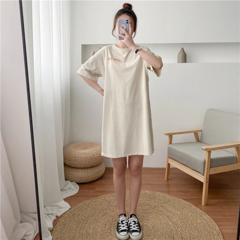 Mom Pregnant Summer Breastfeeding T-shirt Short Sleeve O-neck Printing Nursing Tops Pregnant Women Outer Clothes For Postpartum