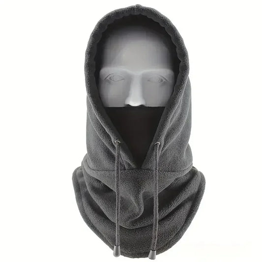 Winter Thermal Fleece Hat Hooded Outdoor Windproof Cold Warm Skiing Sport Men Women Neck Warmer Cycling Face Mask Masked Caps