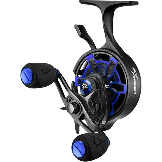 ICX Frost Ice Fishing Reel Innovative Structure Design Magnetic Drop System Inline Ice Reel No Line Twist Large Spool Diameter