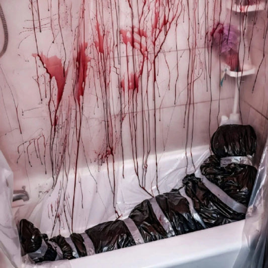 Inflatable Props Fake Corpse Dead Body In A Bag Realistic Scary Hanging Halloween Decorations Creepy Haunted House Decor Black