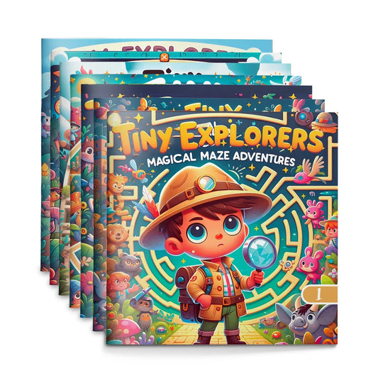Enchanting Adventures Books: A Collection Of Multithemed Maze Books For Kids