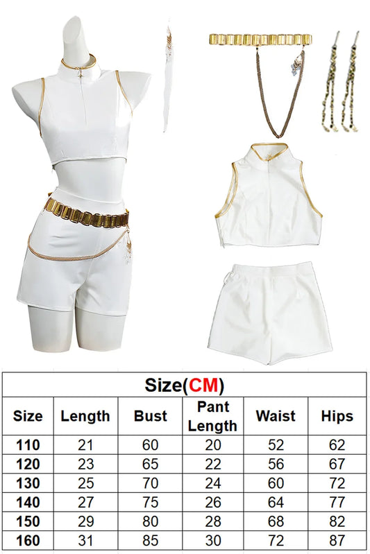 Kid Girls Rumi K Pop Demon Hunter Cosplay Kids Black Gloden Costume Chid Disguise Performance Roleplay Uniform Halloween