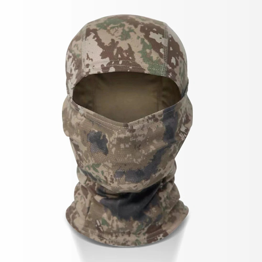 Tactical Camouflage Balaclava Hat Motorcycle Face Mask Lycra Moto Biker Wind Cap Mask Stopper Windproof Bicycle Cycling Headgear