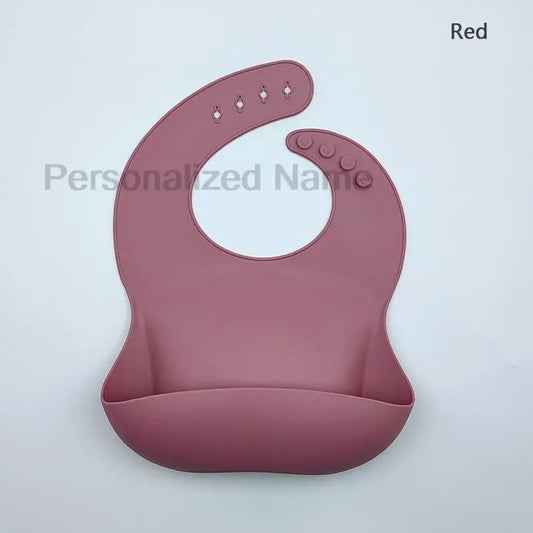 Silicone Baby Bib for Babies & Toddlers Waterproof Silicone Bibs Soft With Food Catcher Pocket for Boys & Girls Free Custom Logo